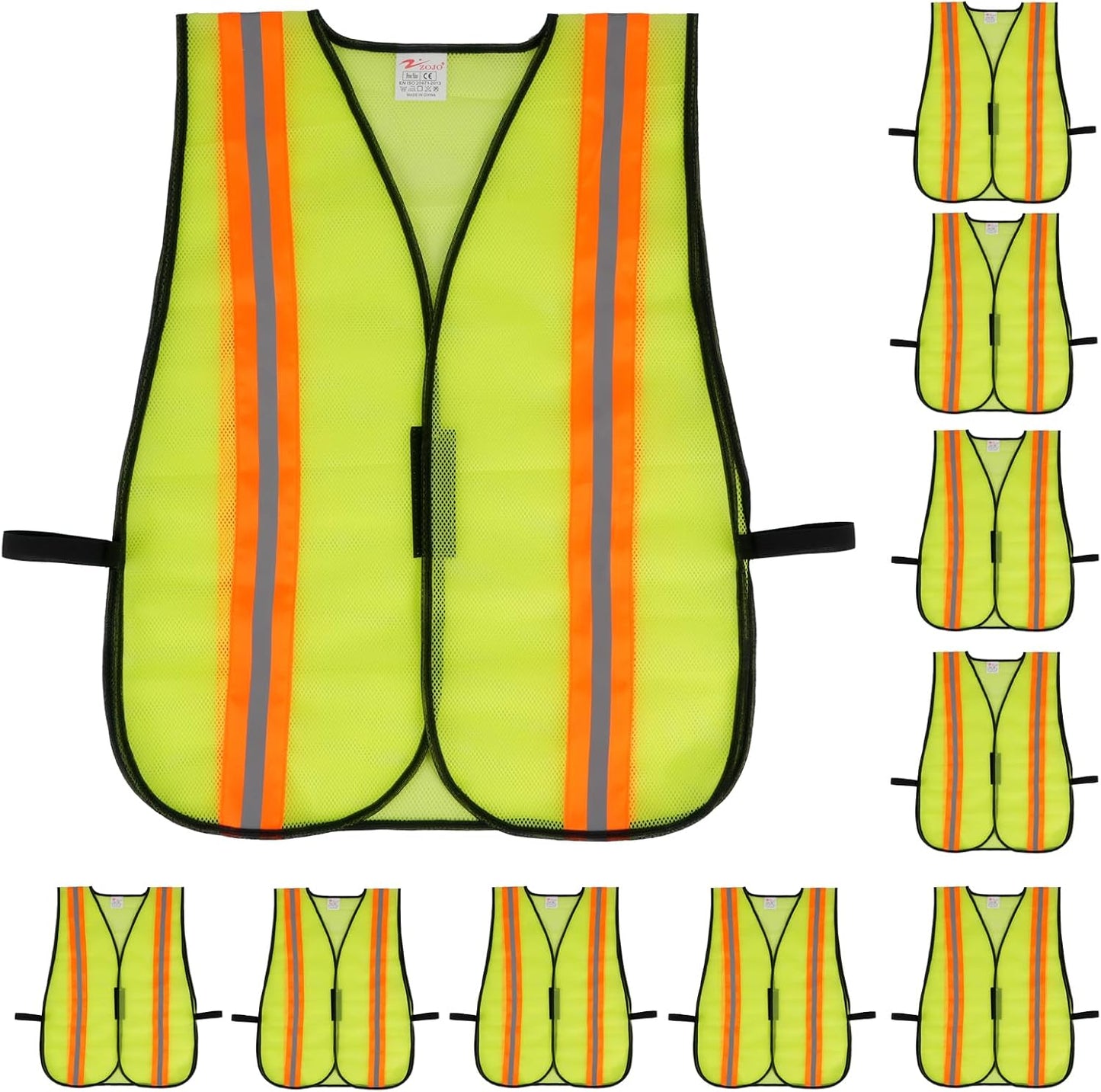 Chaleco seguridad alta visibilidad ajustable ligero