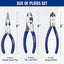 Set 3 Alicates Profesionales 6pulg Asa Suave Bricolaje