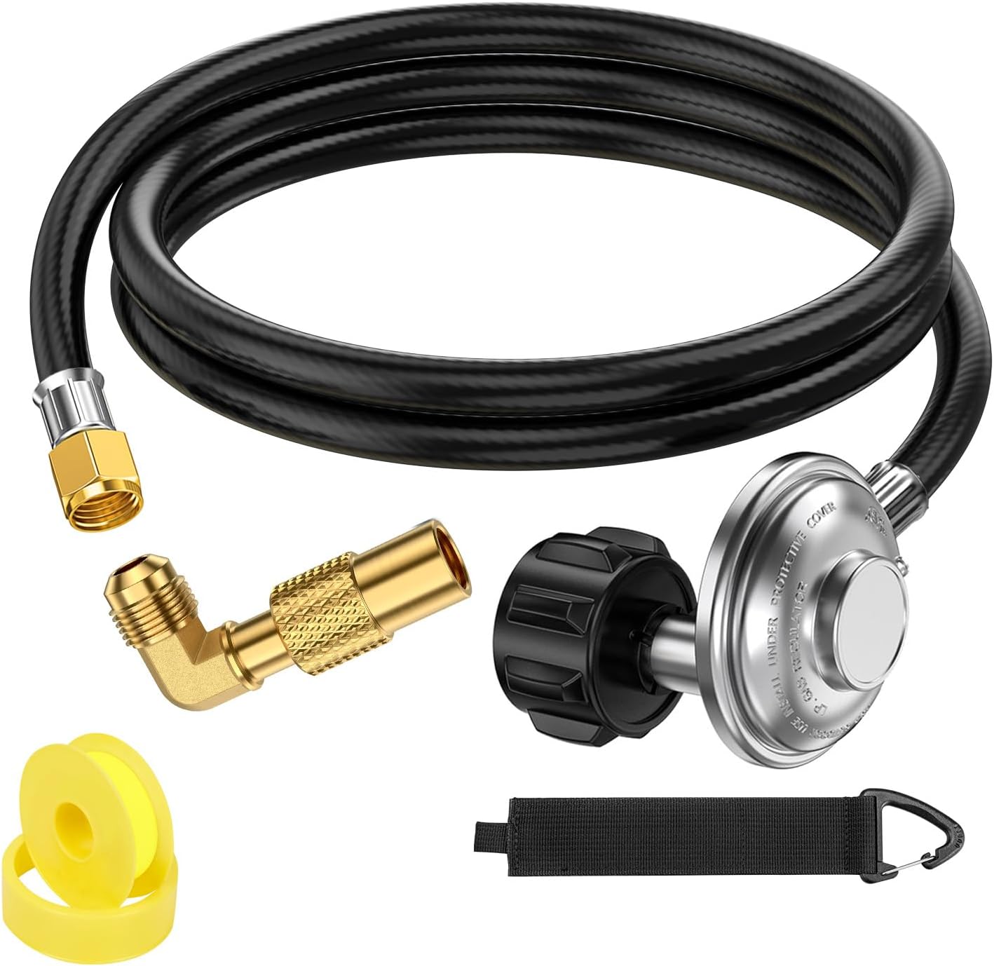 Regulador propano manguera adaptador codo para plancha 17-22pulg