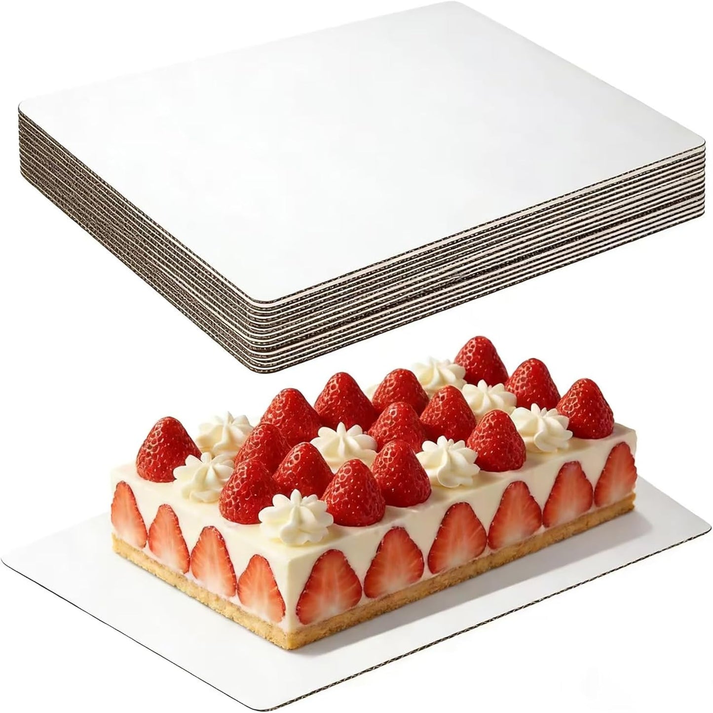 Almohadillas para pastel blancas 13.75 x 9.75 pulgadas resistentes