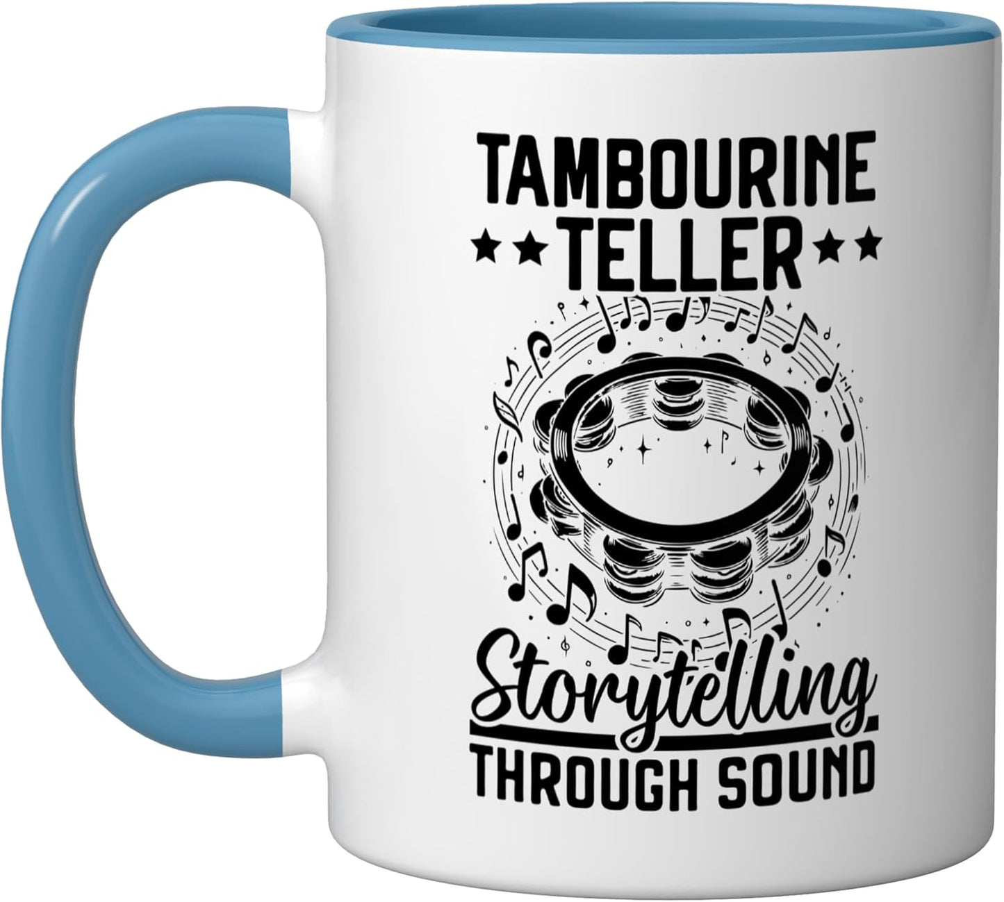 Taza Cerámica para Tamborilista Azul/Blanco