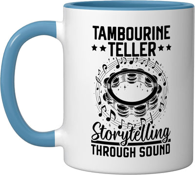 Taza Cerámica para Tamborilista Azul/Blanco