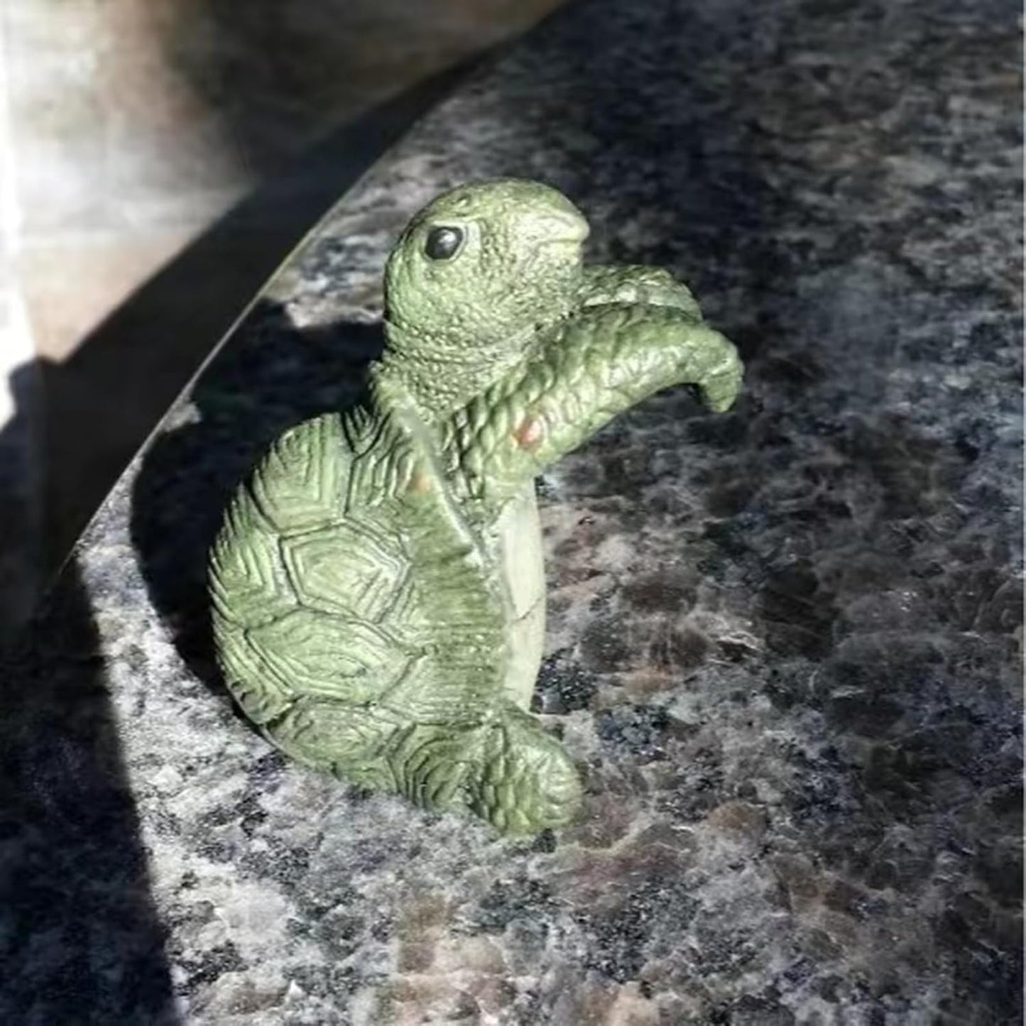 2 figuras tortuga resina para colgar jardín balcón
