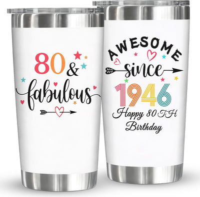 Vaso regalo cumpleaños 80 para mujer mamá esposa hermana