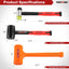 Set 3 martillos 5lb mazo goma 16oz mazo doble cara 1.378pulg