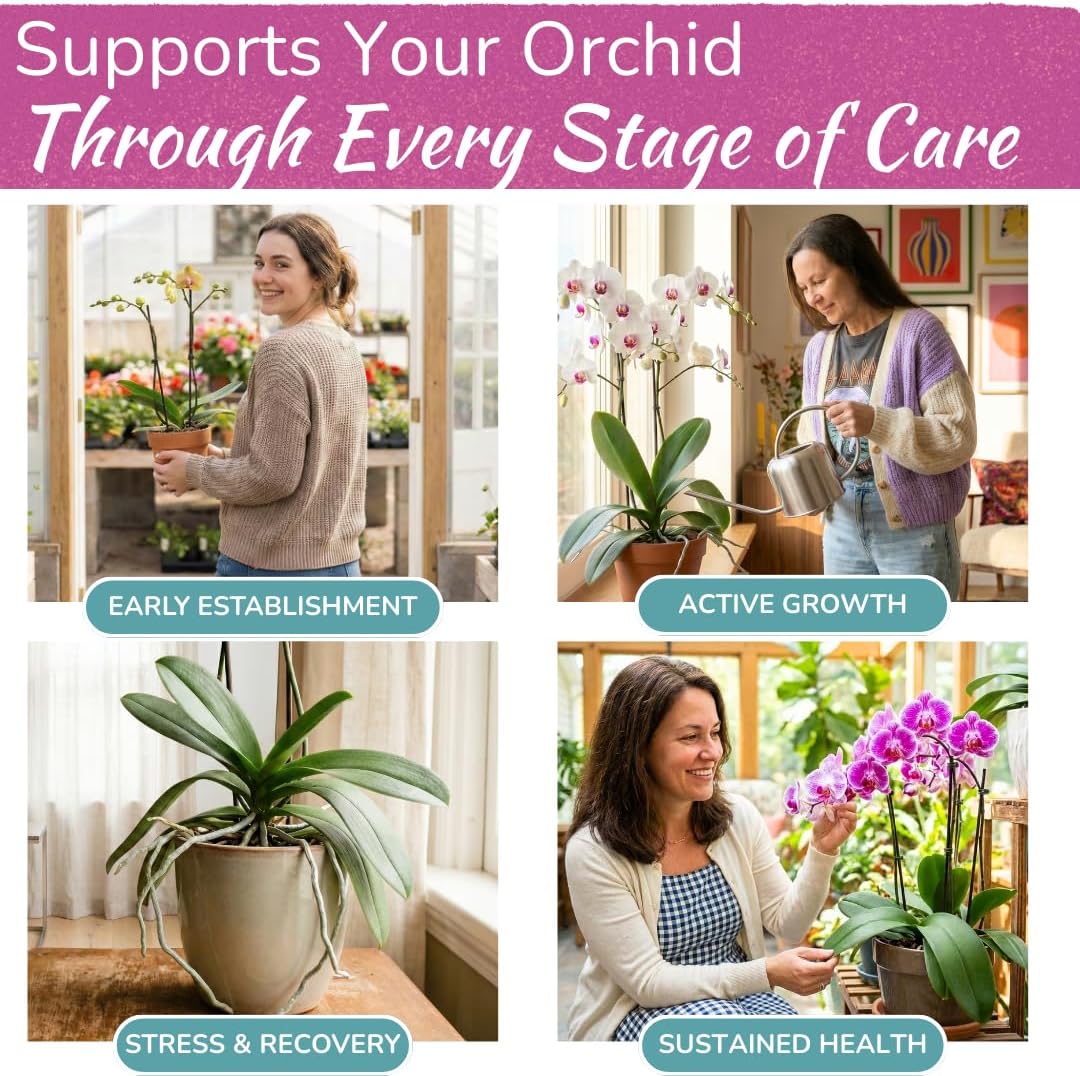 Spray fertilizante orquídeas nutrientes para flores y raíces