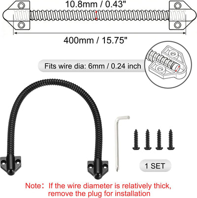 Cable energía bucle blindado 16pulg negro funda metal