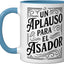 Taza de cerámica argentina retro con asador funny