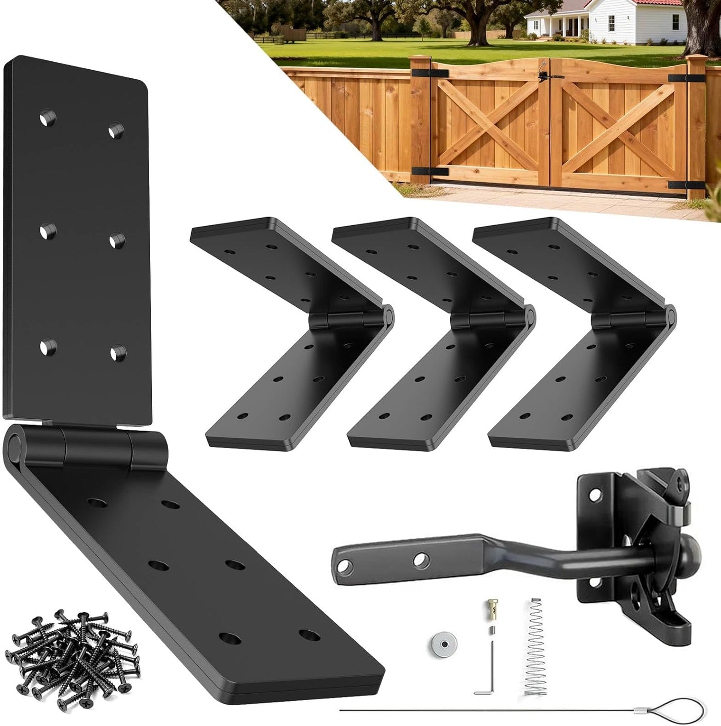 Bisagras plegables doble capa 270° para puerta madera contrachapada