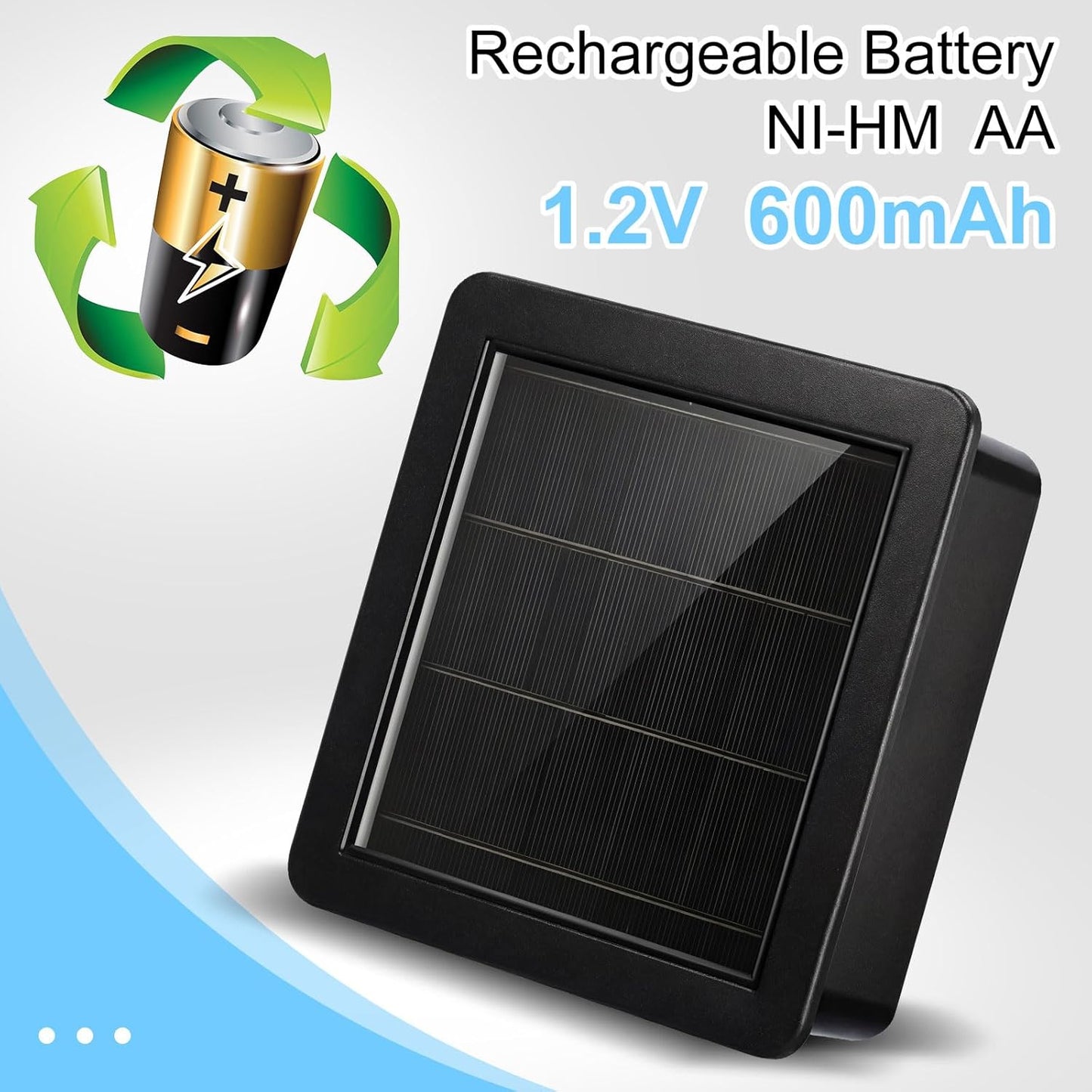 4 Pzas Luz Solar Redondas Impermeables Decorativas Exteriores