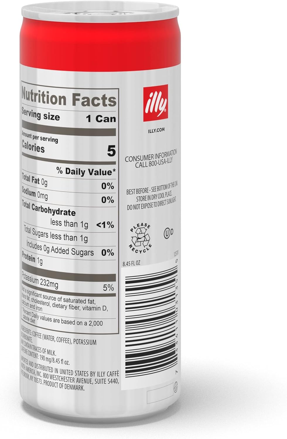 Café frío illy Classico lata 8.45oz pack 24
