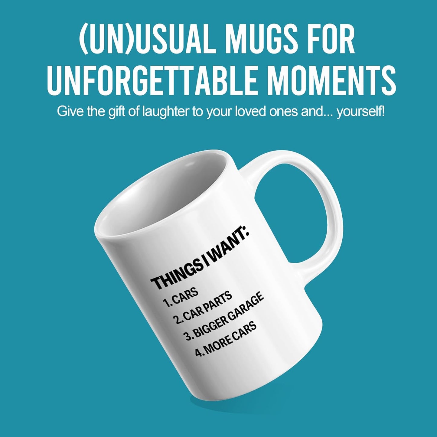 Taza de cerámica para garaje y autos, 11 oz
