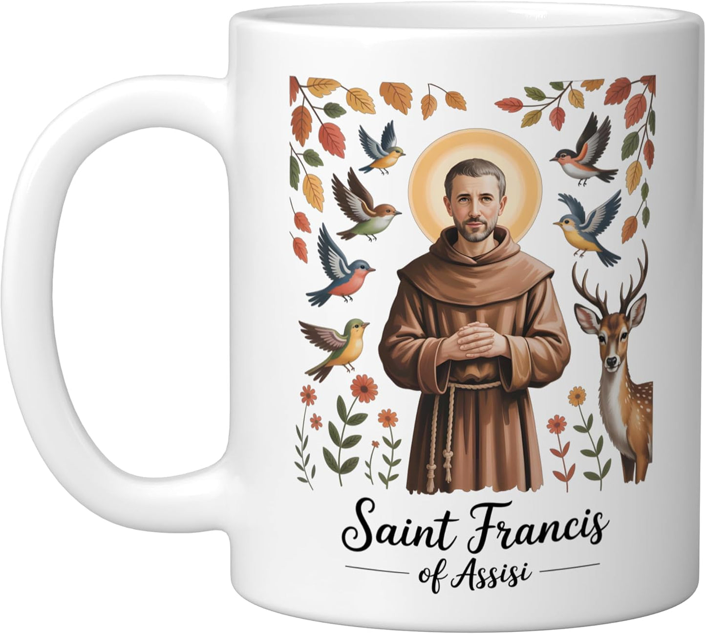 Taza Cerámica Saint Francis Blanco