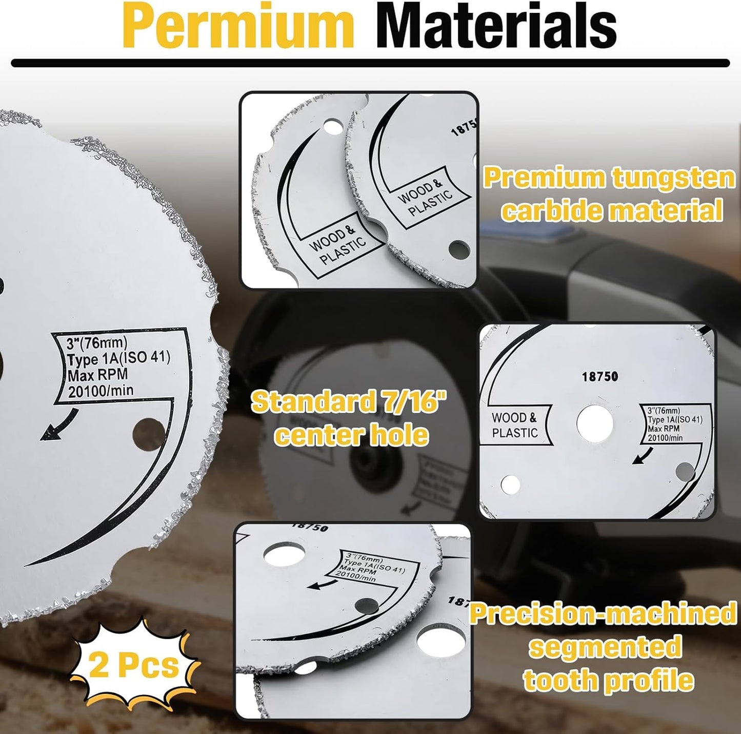 2 Sierras Circulares Carburo 3pulg Comp Dremel SM500