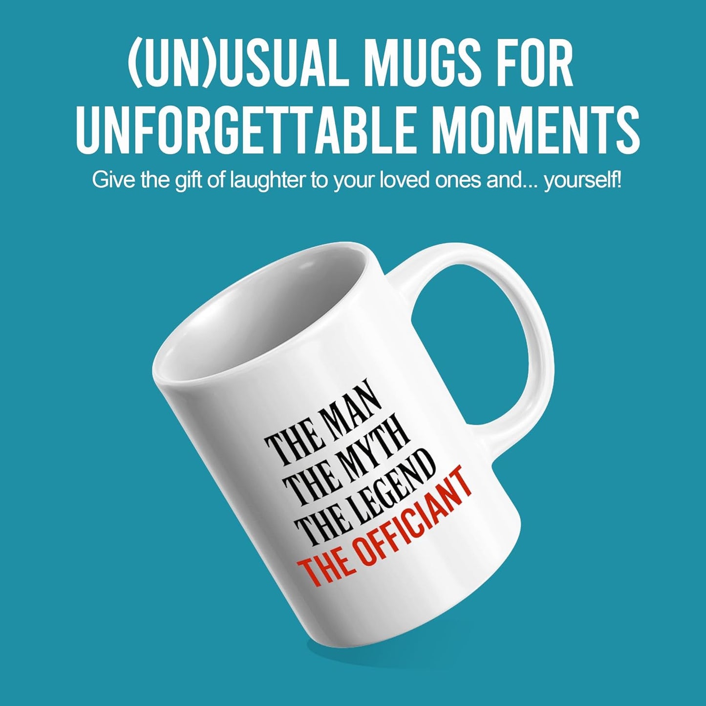Taza de café de cerámica para oficiante de bodas regalo de novios