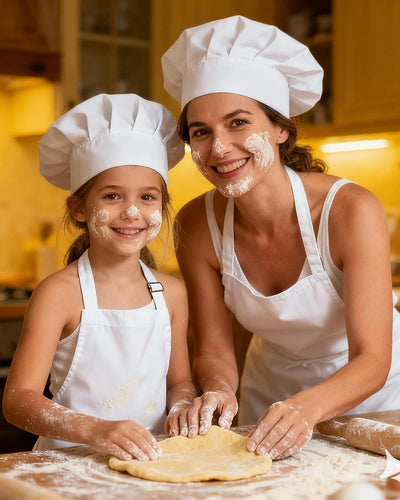 Delantal y sombrero de chef Xeoxarel ajustable con bolsillo para cocina