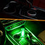 Luz nocturna USB tacto interior automóvil hogar campamento verde set 2