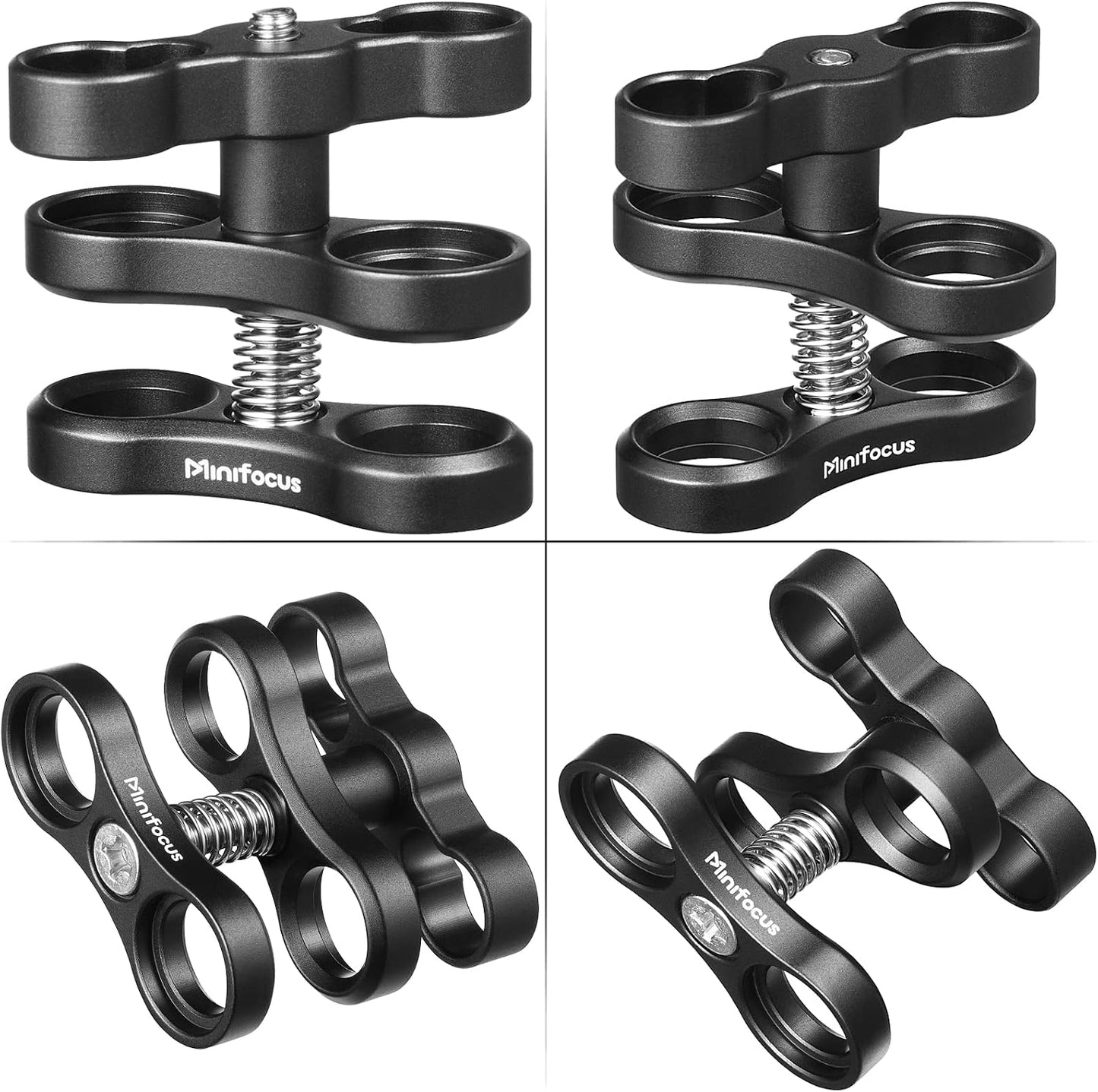 Soporte abrazadera bola aluminio 1pulg para cámara buceo