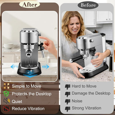 Tapete deslizante para máquina de café espresso De'Longhi EC685 con base antideslizante