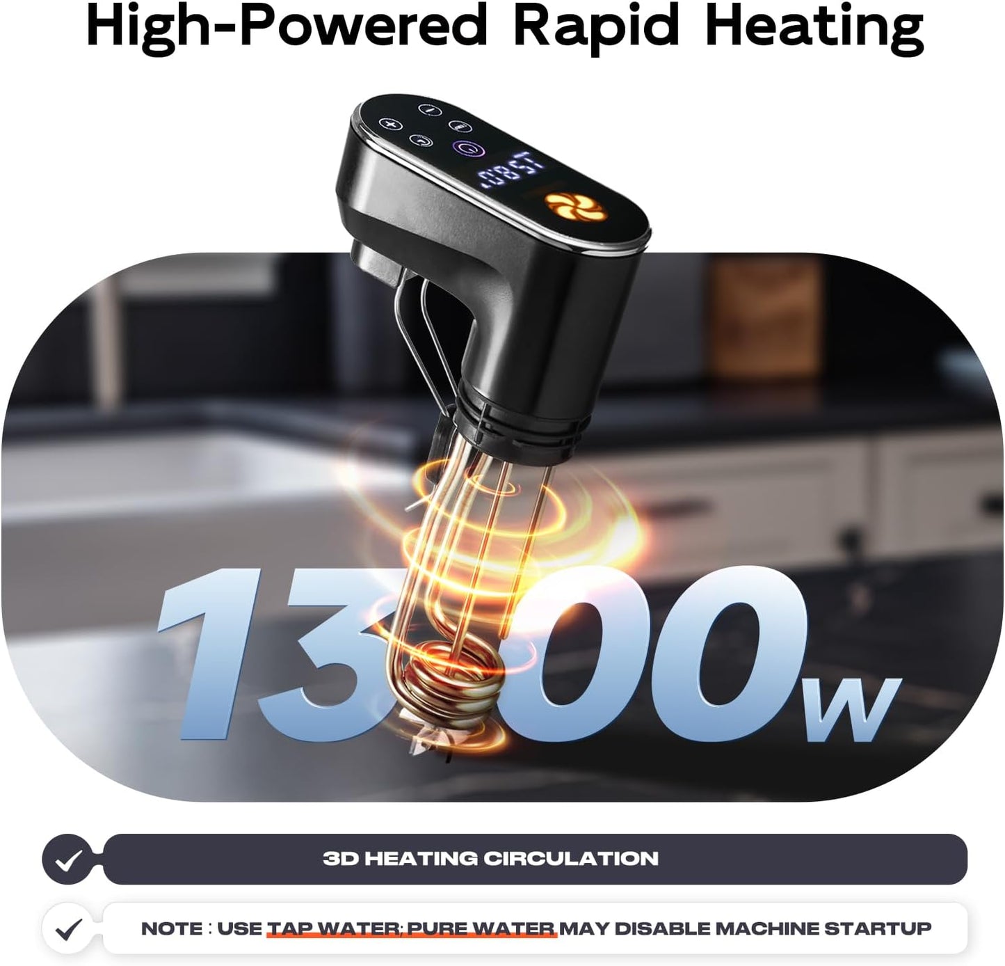 Cocina sous vide 1300W circulador inmersión digital