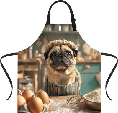 Delantal divertido con 2 bolsillos para cocina