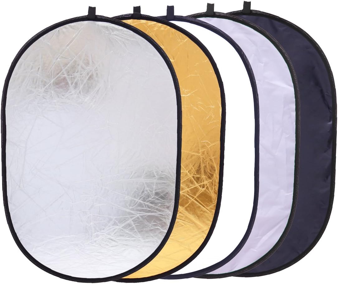Reflector 24x35pulg 5en1 panel difusor luz estudio portátil