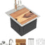 Fregadero acero inox 304 13x15pulg con grifo para cocina
