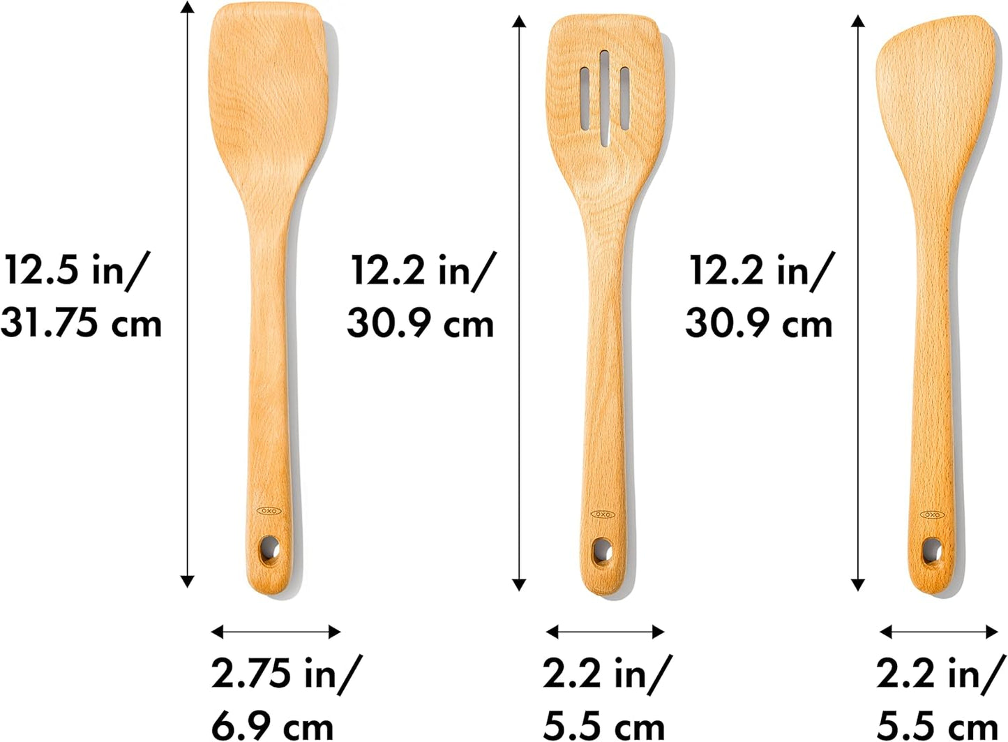 Set 3 Espátulas Madera Oxo Good Grips
