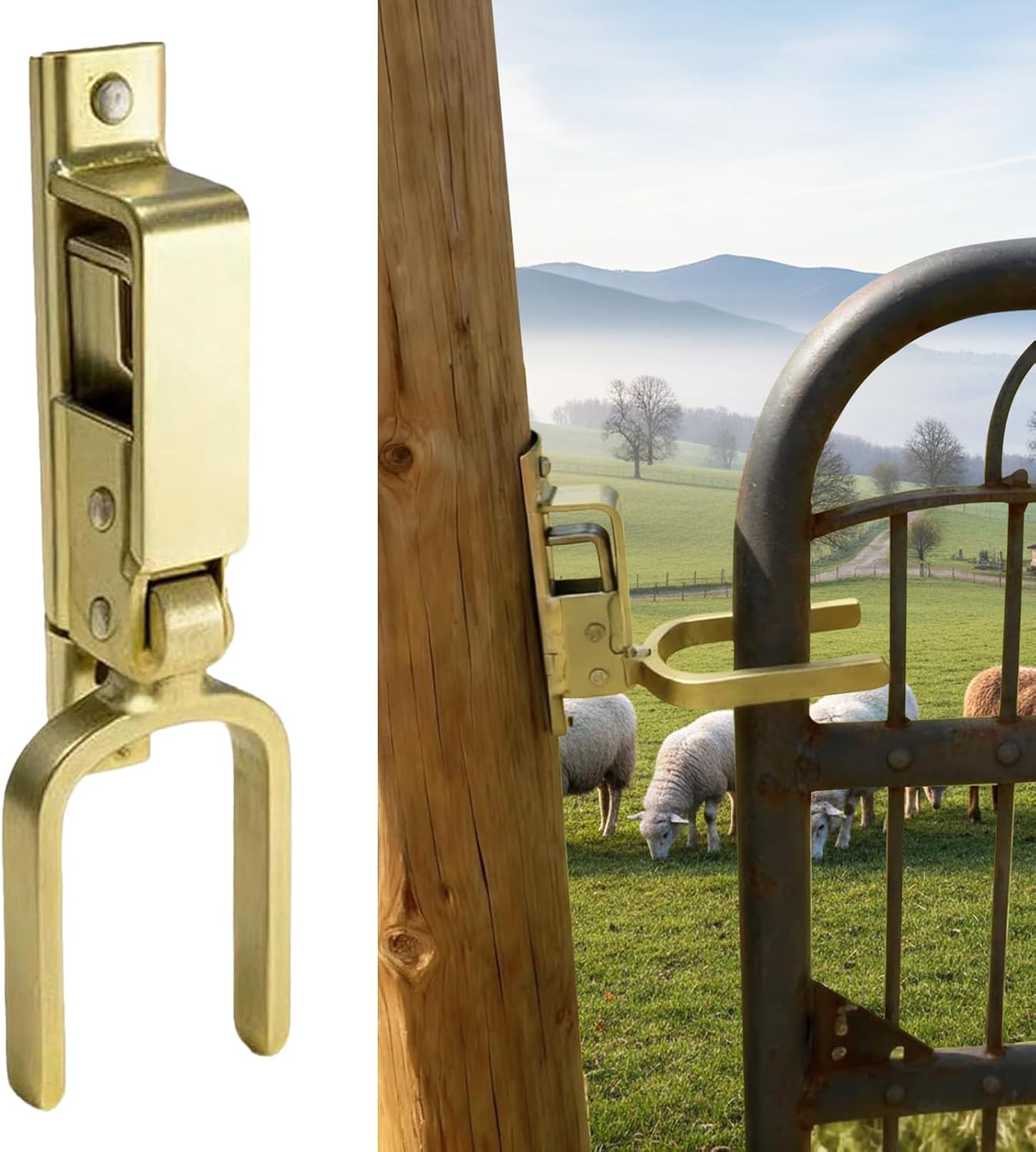Pestillo puerta bloqueo instantáneo acero inox rancho patio