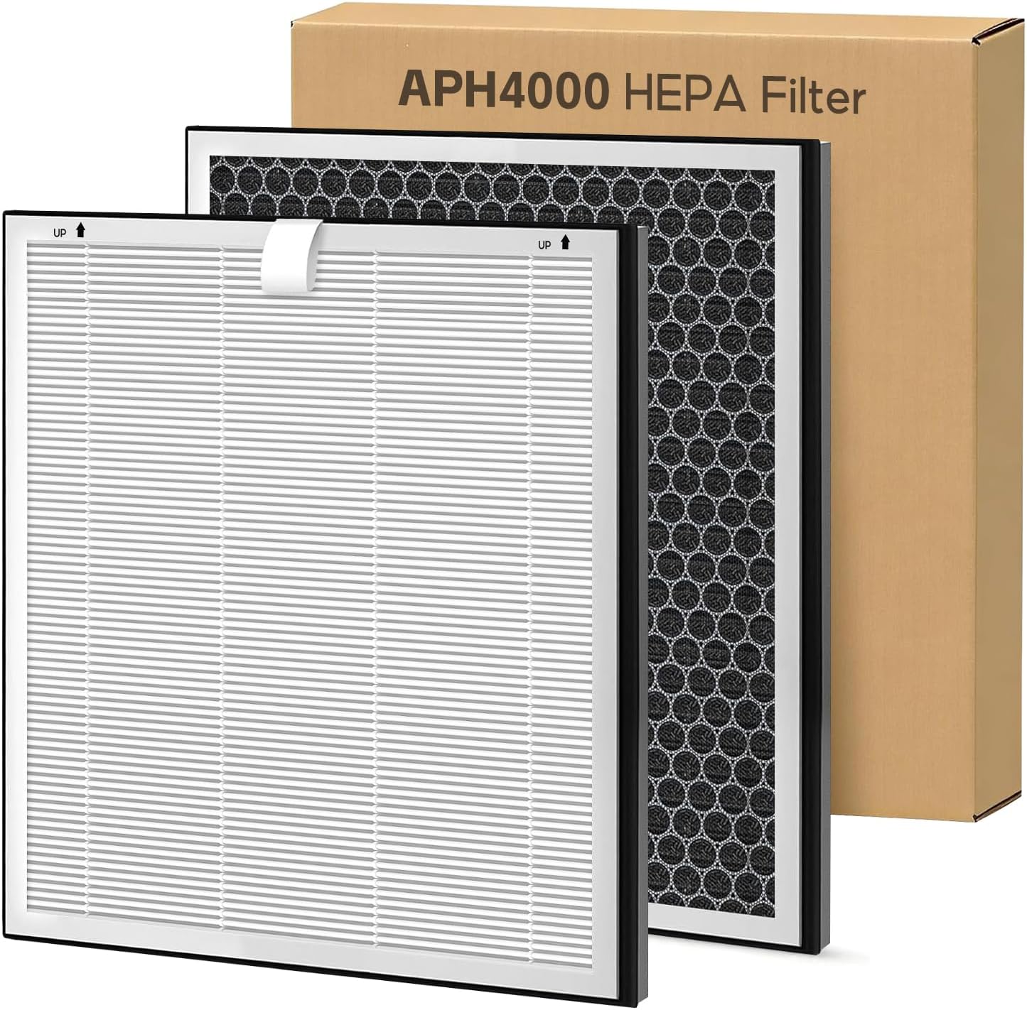 2 Filtros Repuesto APH4000 Comp Purif Aire Carbón y HEPA