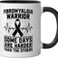 Taza cerámica para fibromialgia warrior flare day negra/blanca