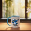 Taza Cerámica Blue Jay Azul Blanco