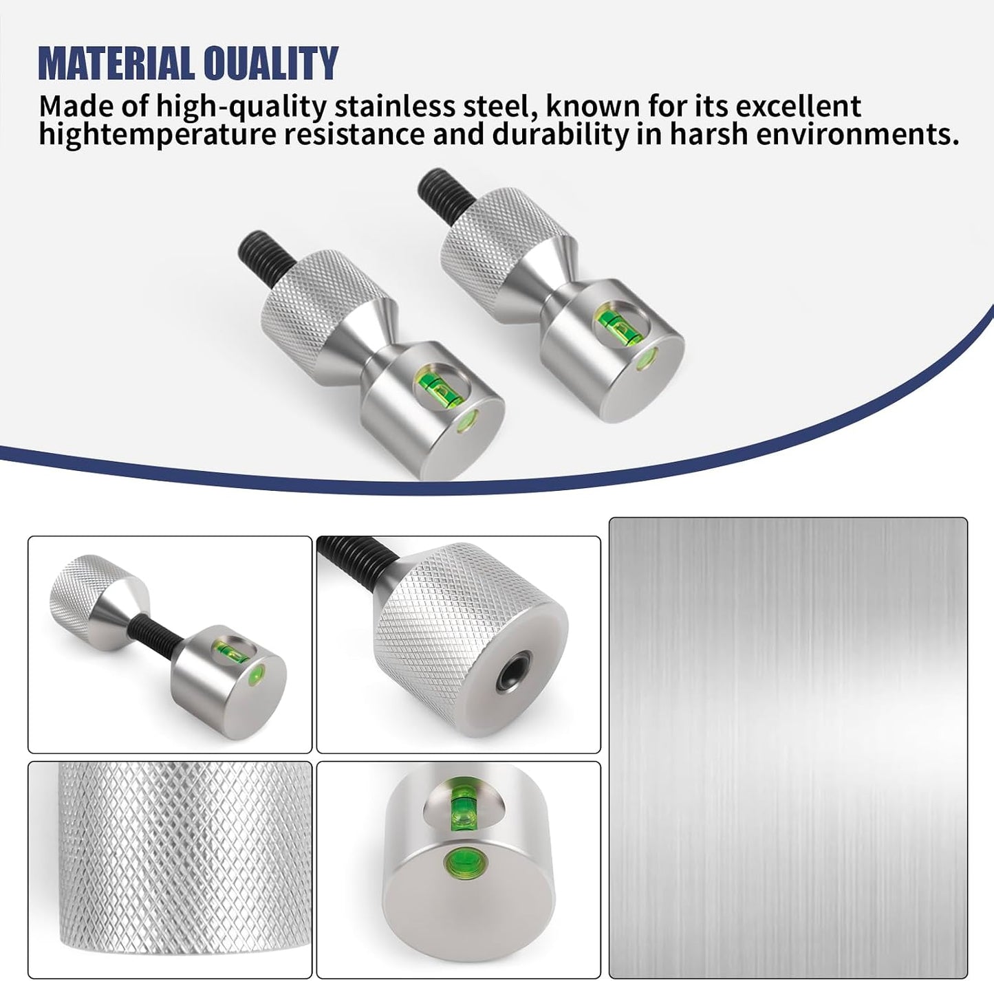 Brida desmontable doble agujero acero inox 2pcs