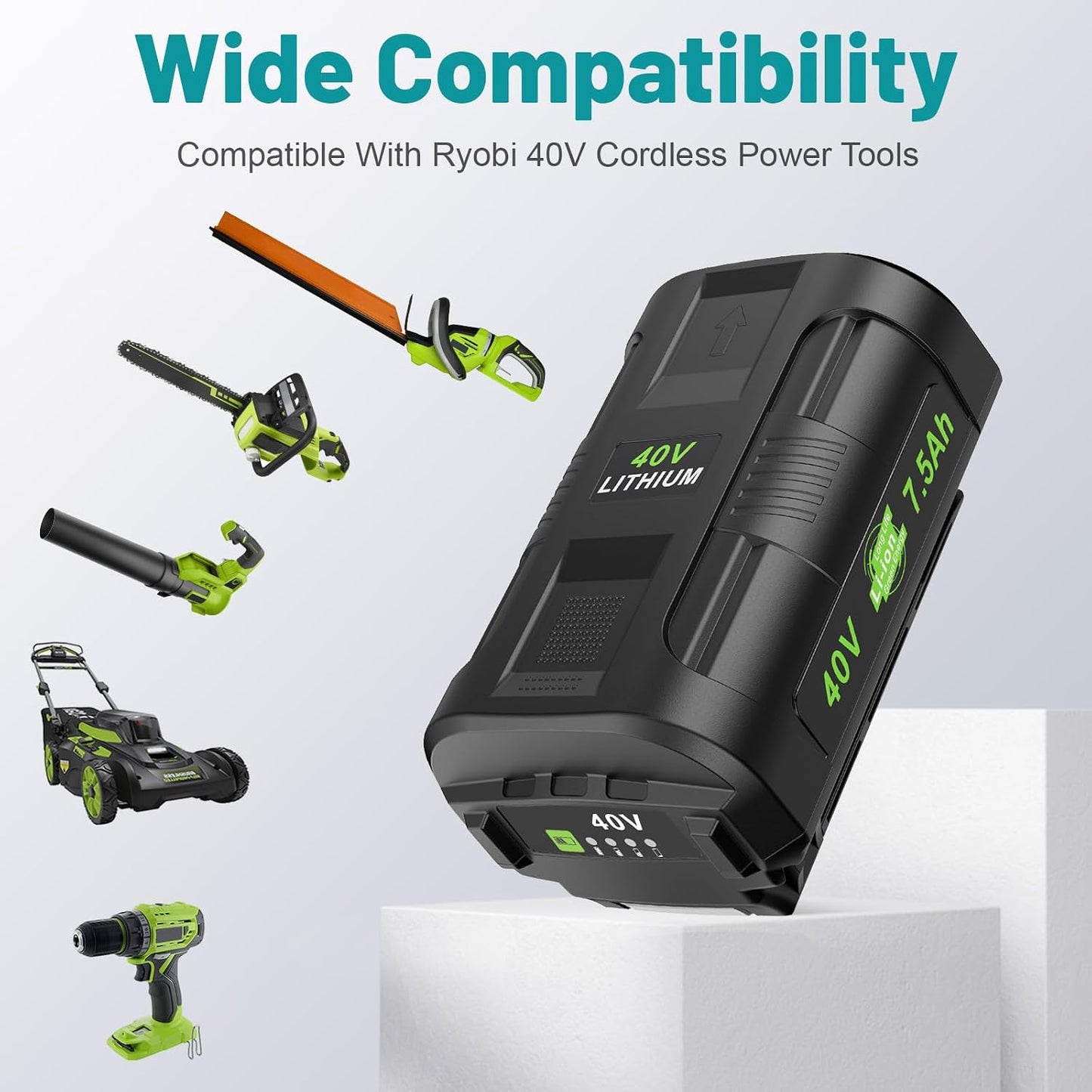 2 Baterías Litio 40V Ryobi Comp OP4060