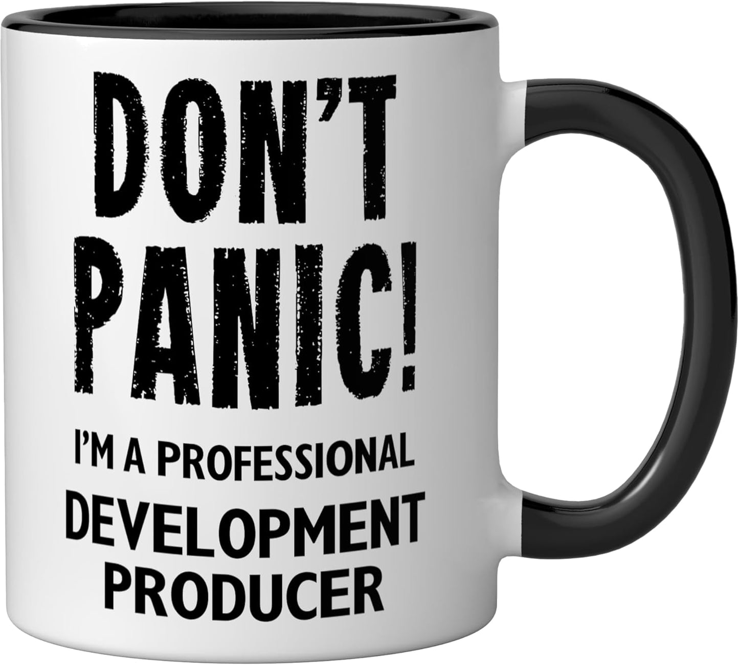 Taza Cerámica Producer Negro/Blanco