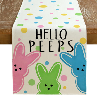 Camino de mesa de Pascua GEEORY 13 x 72 pulgadas decoración de interior y exterior