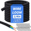 Gestión cables trenzados 15ft protector 1/4pulg flexible