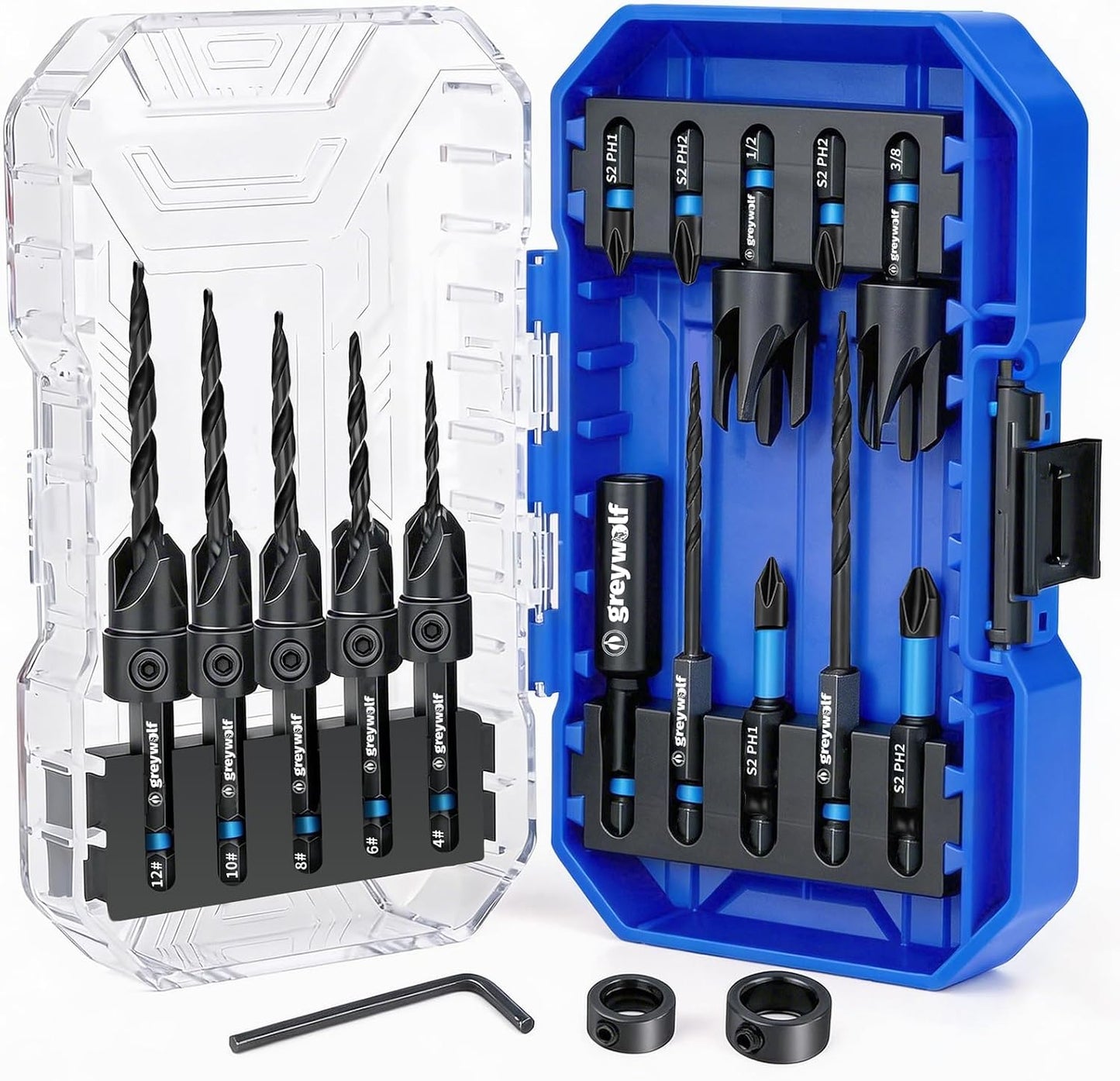 Set 18 Brocas Avellanadas Acero Inox con Cortadores