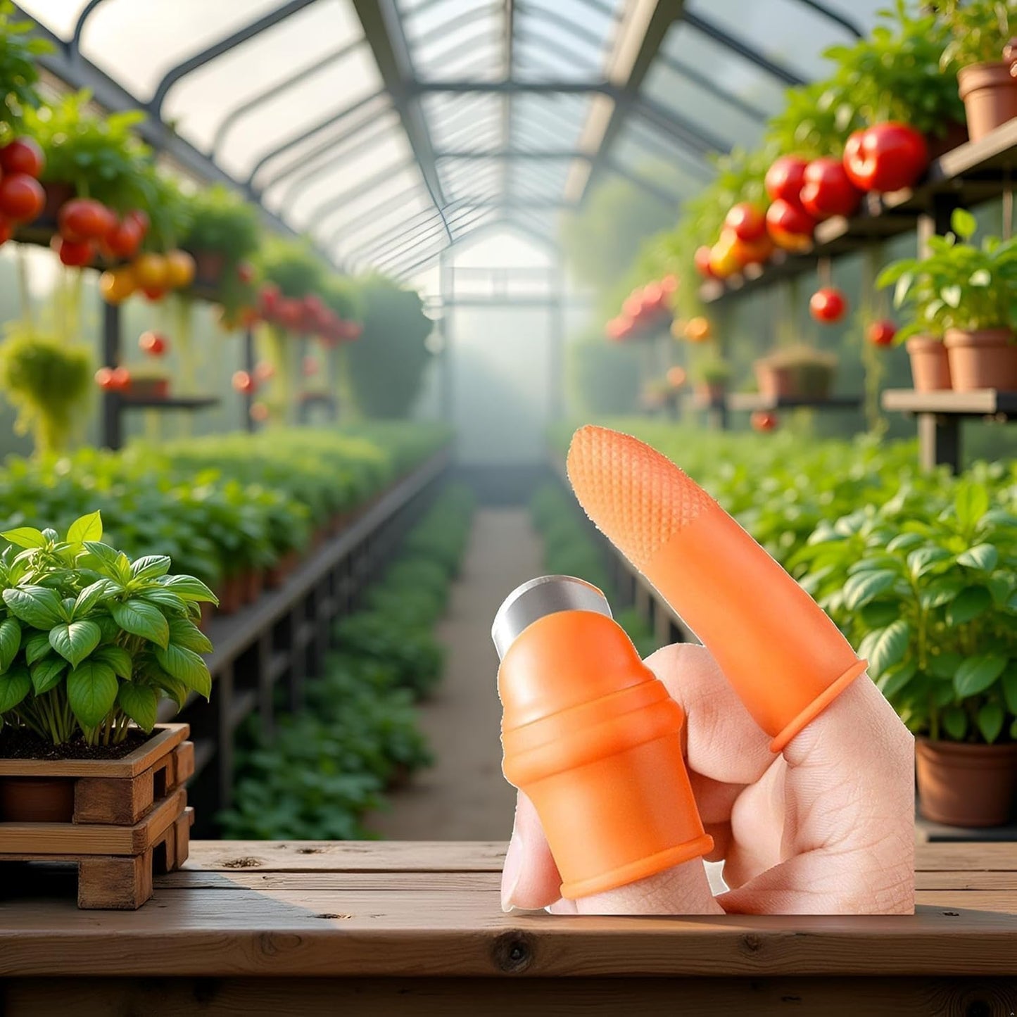 Set cuchillos silicona para recoger frutas y verduras
