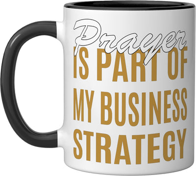 Taza de cerámica con diseño gráfico marrón y negro/blanco