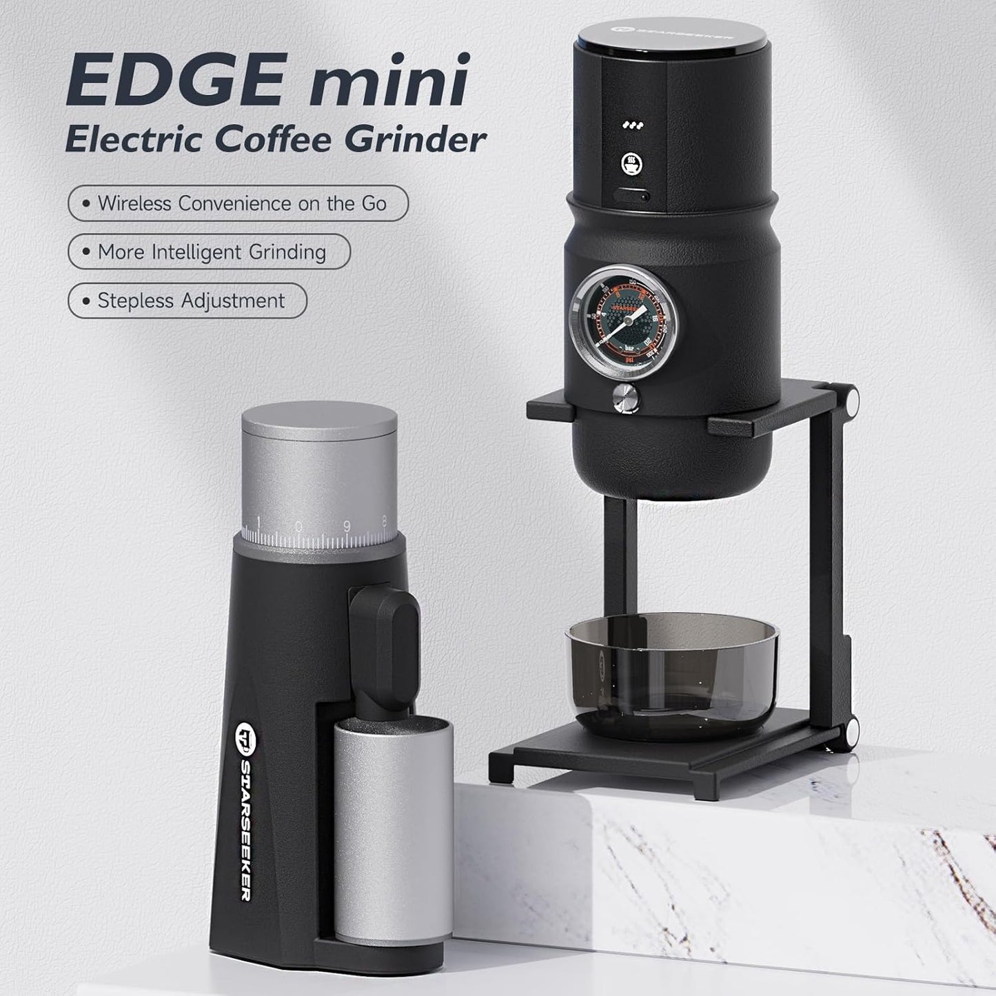 Molinillo café portátil con batería 2600mAh ajuste continuo