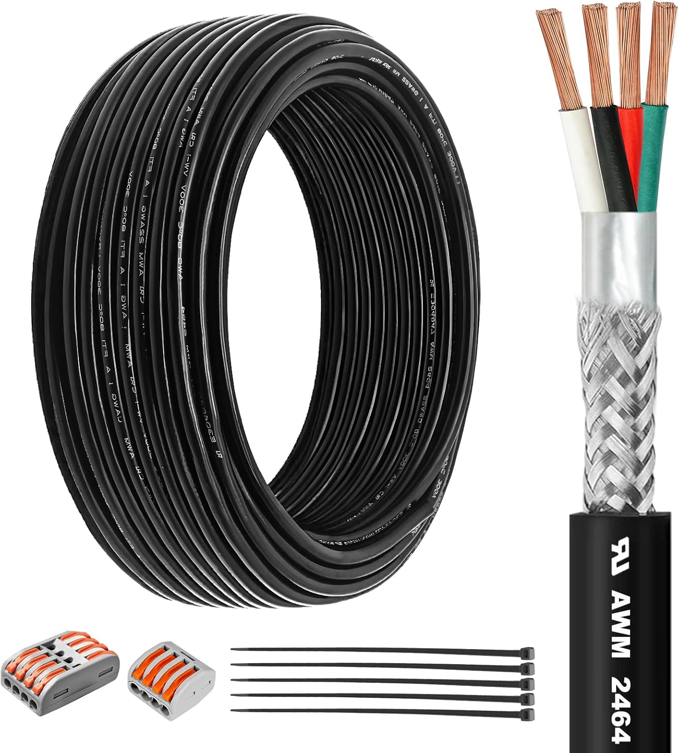 Cable blindado 22/4 AWG cobre puro UL2464 para CNC y motor