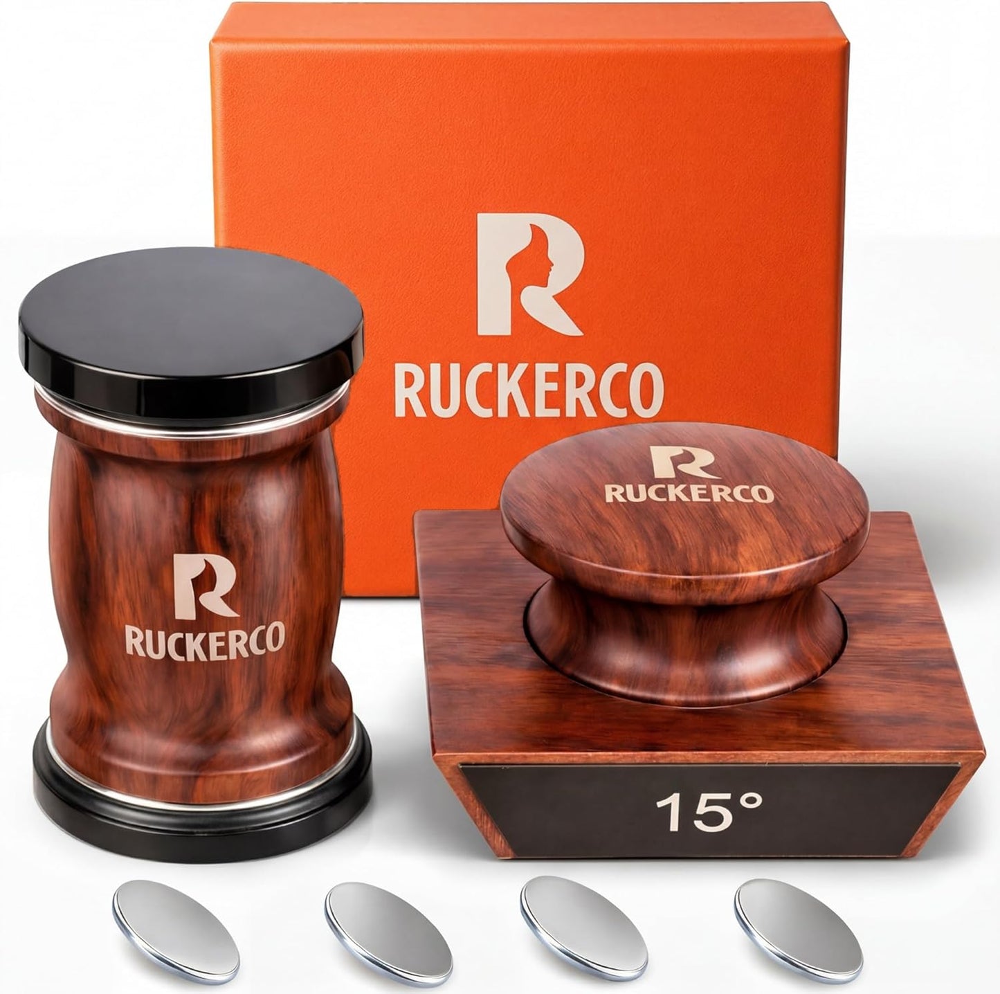 Kit afilador de cuchillos con 4 discos cerámica reemplazables 15-20-12-25 grados