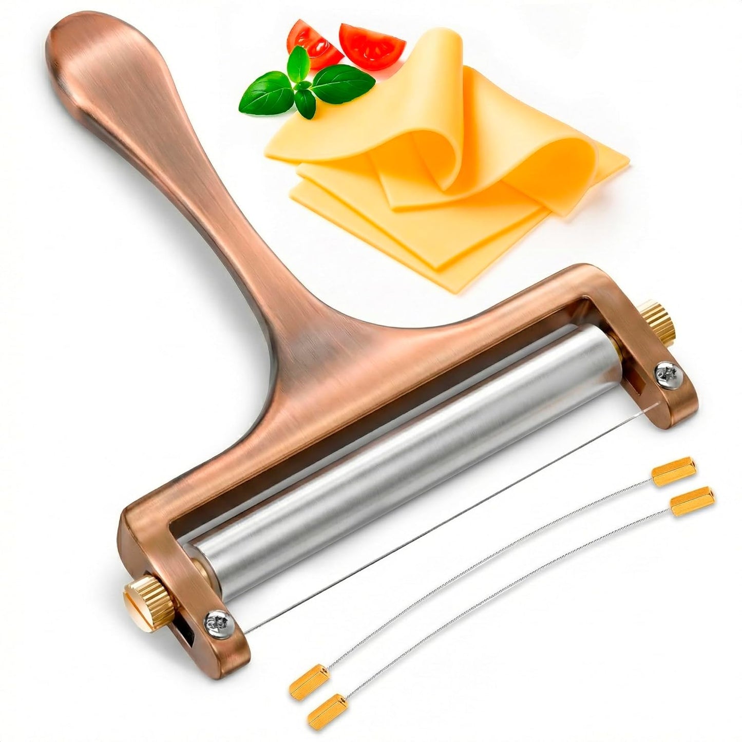 Rebanadora de queso de acero inoxidable con grosor ajustable