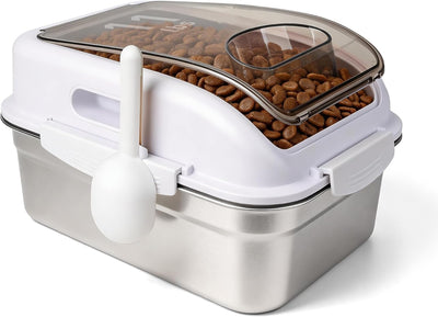Contenedor alimento mascotas acero inox 304 hermético con cuchara