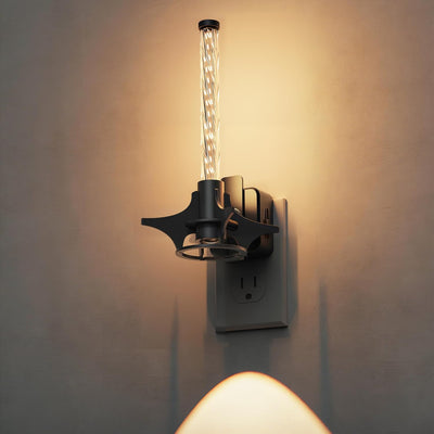 Luz Nocturna Enchufable Sensor Atardecer Amanecer Brillo Ajustable