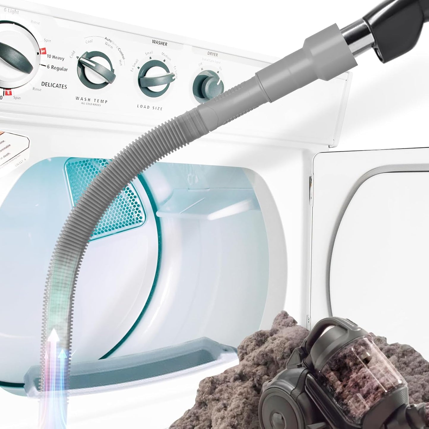 Kit limpiador ventilación secadora cepillo aspiradora pelusas