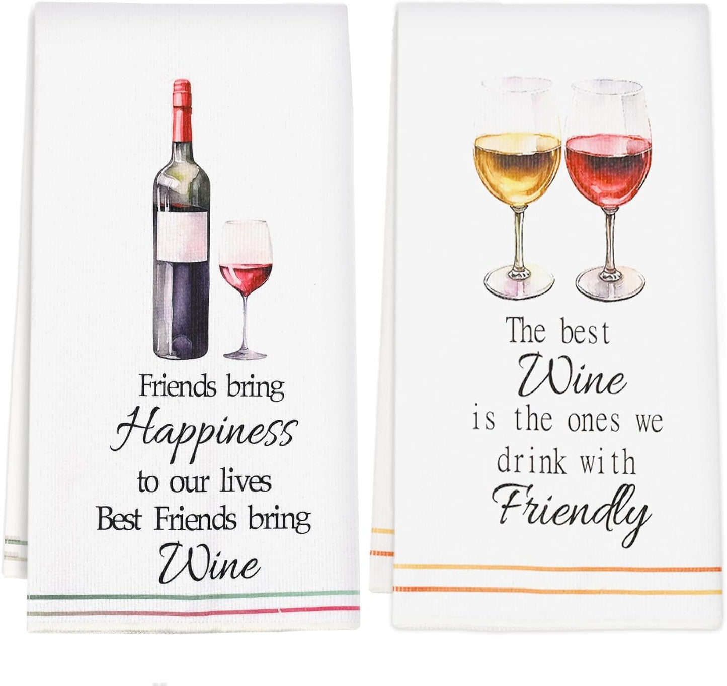 Set 2 toallas cocina Funny Wine 16x24pulg