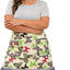 Delantal de cintura de mariposa verde talla grande para mujer