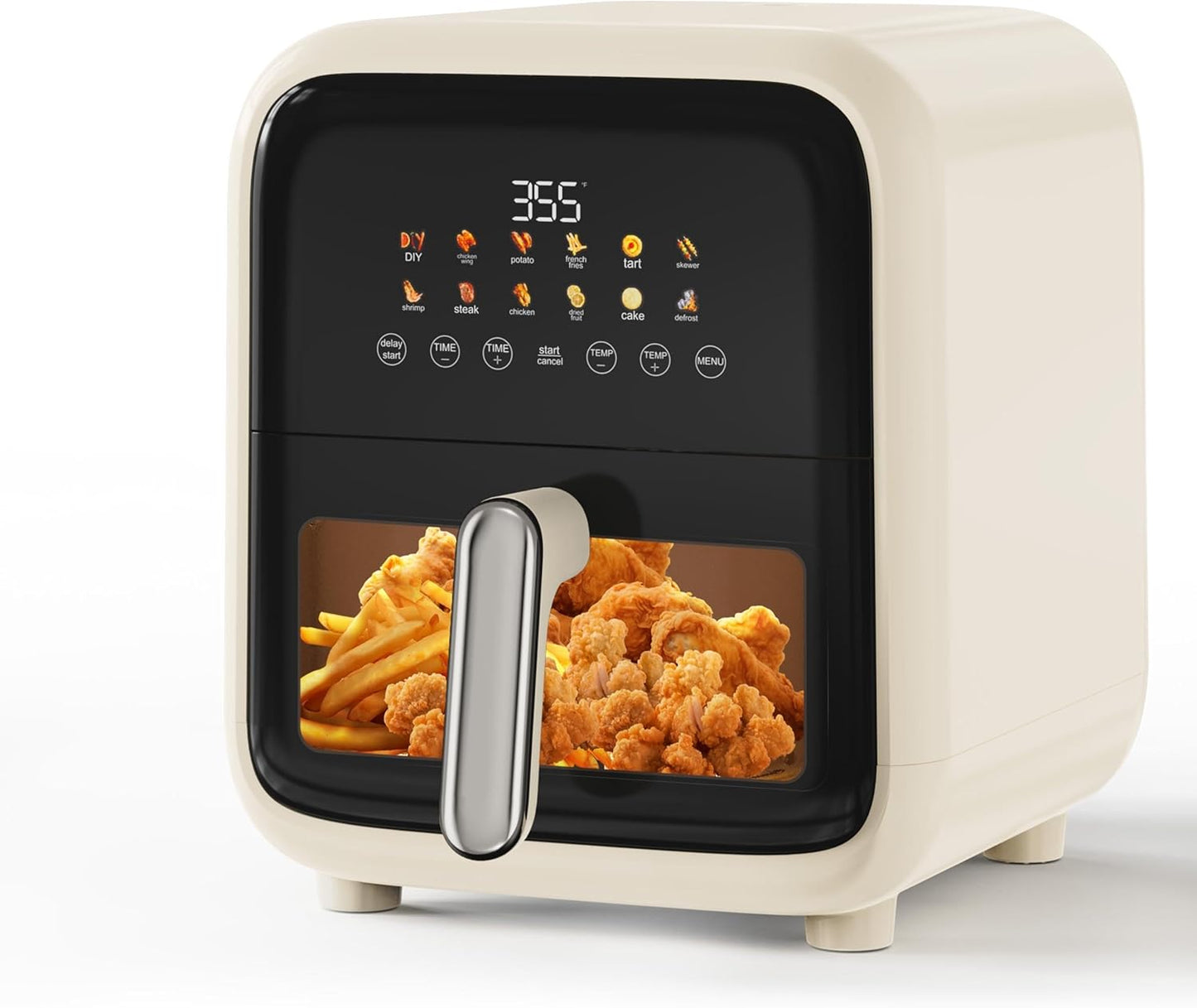 Freidora Aire 7.5qt 12en1 Antiadherente 1700W Blanco